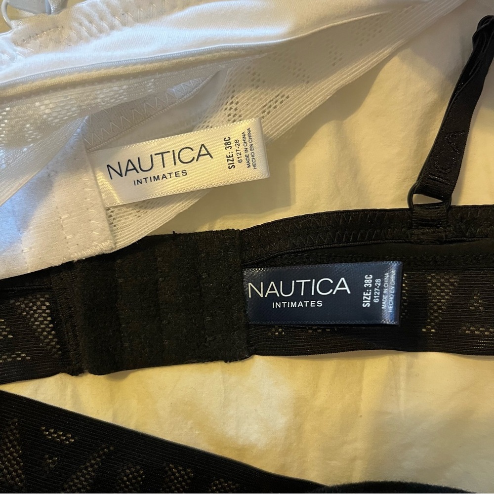 Nautica Bundle - Black and White Padded Underwire Bras New w/o Tag - Picture 3 of 3
